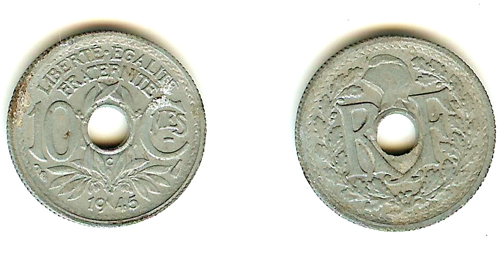 10 Centimes Lindauer 1945C gVF